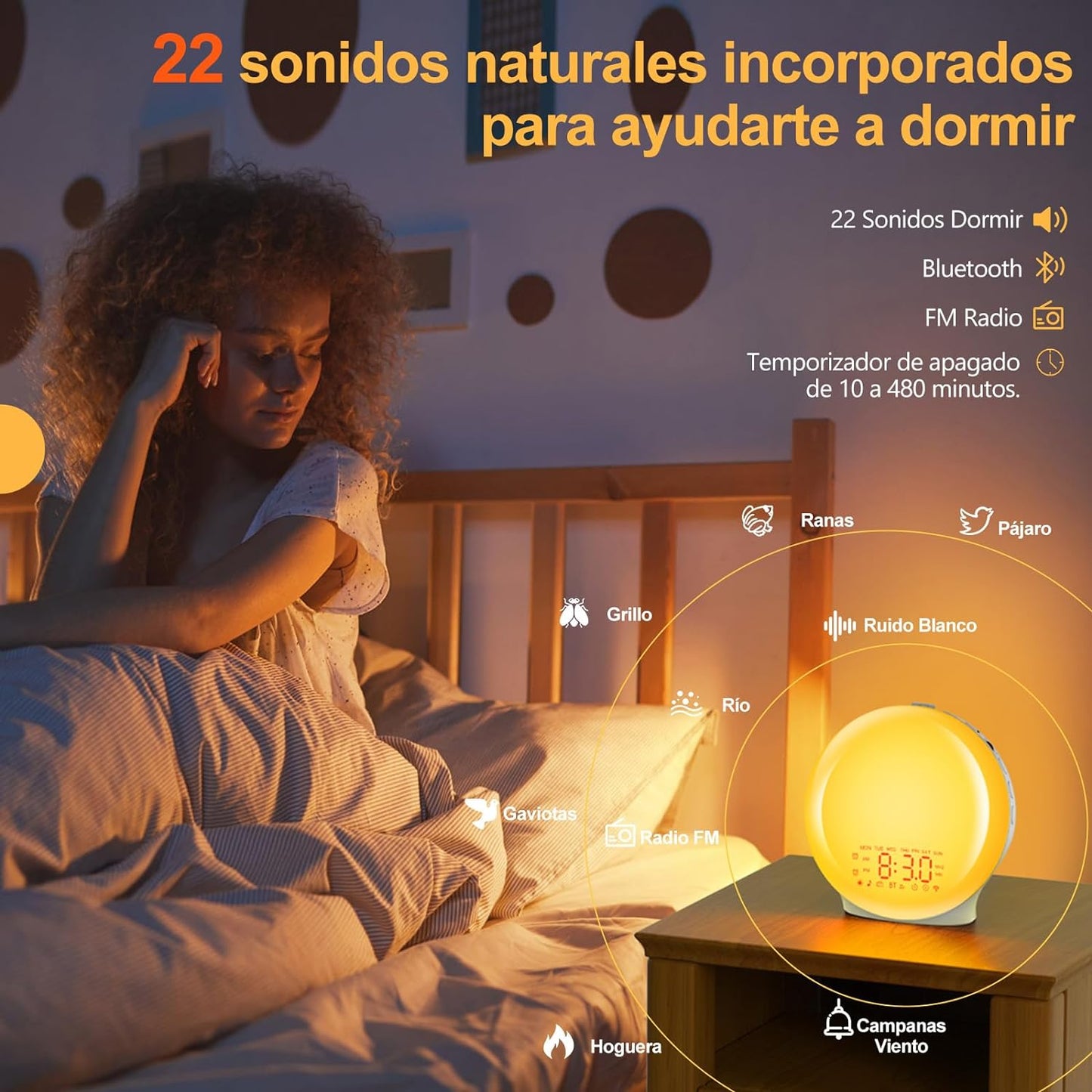 Despertador de luz amanecer